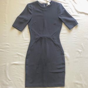 H & M | NWT Grey Structured Cocktail Dress